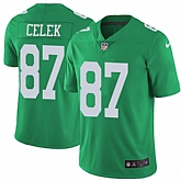 Nike Men & Women & Youth Eagles 87 Brent Celek Green Color Rush Limited Jersey,baseball caps,new era cap wholesale,wholesale hats